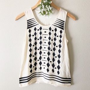2/$30 Madewell Cascade Embroidered Tank Top